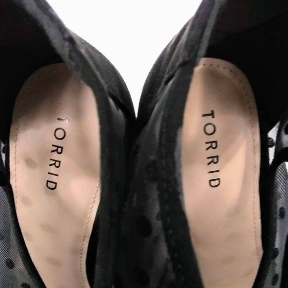 Torrid Polka Dot Mesh Women's 5" Heels Stilettos - Picture 6 of 8